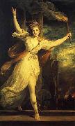 Sir Joshua Reynolds Thais of Athens with tourch oil painting on canvas